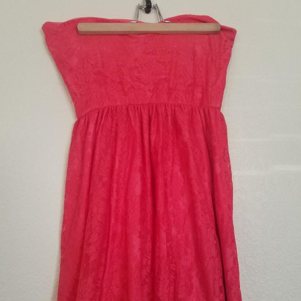 Heart Shaped Flower Lace Dress